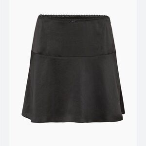 Aritzia Wilfred Lyrus Satin Mini Black Skirt Size 4